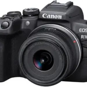 Canon EOS R10 Mirrorless Camera Body with RF-S 18 - 45 mm f/4.5 - 6.3 IS STM Lens  (Black)