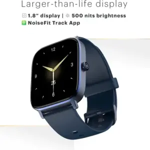 Noise Colorfit Icon 2 1.8'' Display with Bluetooth Calling, AI Voice Assistant Smartwatch  (Midnight Blue Strap, Regular)